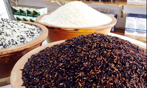 Gạo tốt cho sức khỏe ngày càng được bán rộng rãi trên thị trường. 