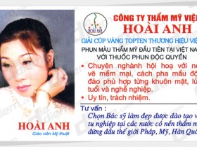 CÔNG TY TNHH THẩM Mỹ VIệN HOàI ANH